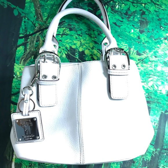 Tignanello white leather purse - Picture 1 of 12